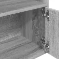 Bibliothèque sonoma gris 31x24x127 cm bois d'ingénierie