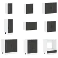 Ensemble d'armoires de cuisine 14 pcs Kalmar bois d'ingénierie