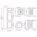 Ensemble d'armoires de cuisine 14 pcs Kalmar bois d'ingénierie
