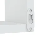 Étagères murales d'angle 2 pcs Blanc 40x40x50cm bois ingénierie