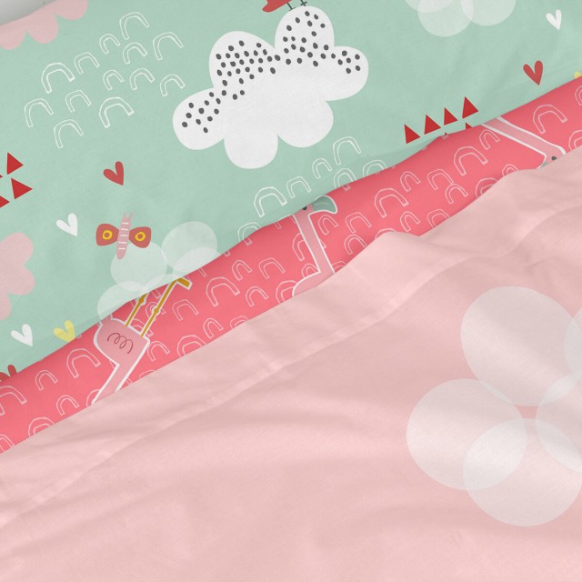 Set beddengoed HappyFriday Moshi Moshi Hola Multicolour Bed van 105 2