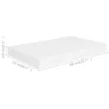 Étagères murales flottantes 2 pcs blanc 40x23x3,8 cm MDF