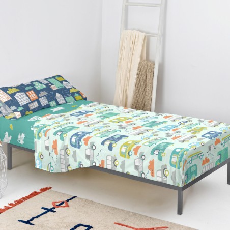 Set beddengoed HappyFriday Moshi Moshi Holidays Multicolour Bed van 10