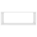 Étagères murales cube 4 pcs Blanc 60x15x23 cm Bois d’ingénierie