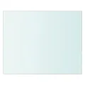 Panneaux d'étagère 2 pcs Verre Transparent 20 x 20 cm
