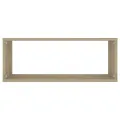 Étagères murales cube 4 pcs Chêne sonoma Bois d’ingénierie