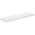 Étagère murale flottante Blanc brillant 90x23,5x3,8 cm MDF