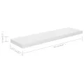 Étagère murale flottante Blanc brillant 90x23,5x3,8 cm MDF