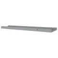 Étagères à rebord pour cadre photo 2 pcs Gris 80x9x3 cm MDF