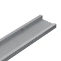 Étagères à rebord pour cadre photo 2 pcs Gris 80x9x3 cm MDF