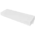 Étagère murale avec 1 tiroir MDF Blanc Rangement de livres/DVD