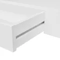 Étagère murale avec 1 tiroir MDF Blanc Rangement de livres/DVD