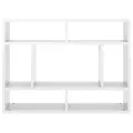 Étagère murale Blanc brillant 75x16x55 cm Bois d'ingénierie
