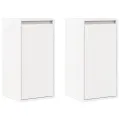 Armoires murales 2 pcs Blanc 30x30x60 cm Bois de pin massif