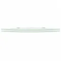 Étagères d'angle 2 pcs et supports chromés Verre Blanc 35x35 cm