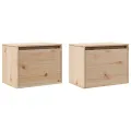 Armoires murales 2 pcs 45x30x35 cm Bois de pin massif