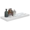 Étagère murale flottante 2 pcs Blanc brillant 60x23,5x3,8cm MDF