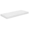 Étagère murale flottante 2 pcs Blanc brillant 60x23,5x3,8cm MDF