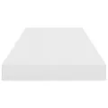 Étagère murale flottante 2 pcs Blanc brillant 60x23,5x3,8cm MDF