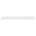 Étagères murales 2 pcs Blanc brillant 80x9x3 cm