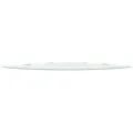 Étagères d'angle 2 pcs et supports chromés Verre Blanc 45x45 cm