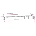 Armoires murales 2 pcs Chêne marron 102x30x20 cm