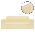 Housse extensible de canapé 2 places Crème Jersey de polyester