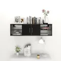 Étagère murale Noir 102x30x29 cm Bois d’ingénierie