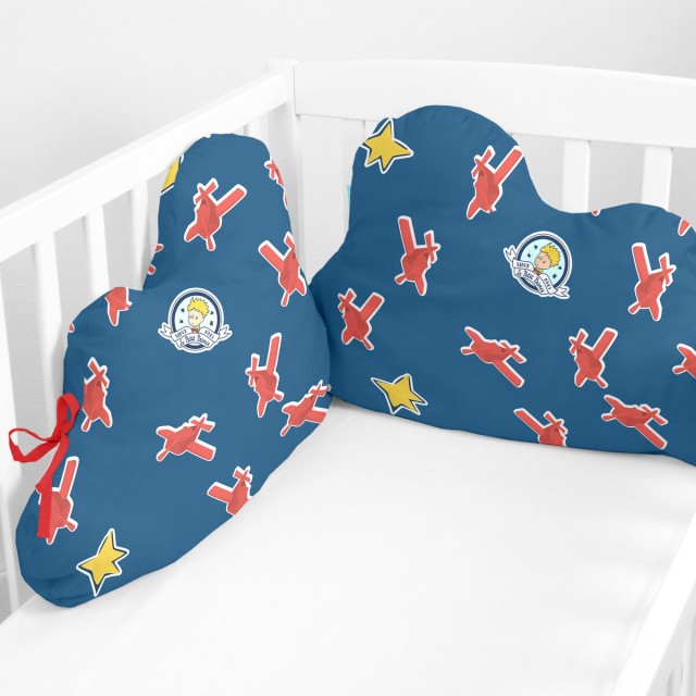 Cot protector HappyFriday Le Petit Prince Son avion Multicolour 60 x 4