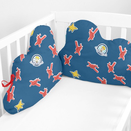 Cot protector HappyFriday Le Petit Prince Son avion Multicolour 60 x 4