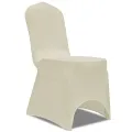 Housses élastiques de chaise Crème 24 pcs
