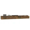 Armoires murales 2pcs Chêne fumé 102x30x20 cm Bois d'ingénierie