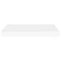 Étagères murales flottantes 2 pcs blanc 60x23,5x3,8 cm MDF