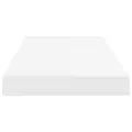 Étagères murales flottantes 2 pcs blanc 60x23,5x3,8 cm MDF