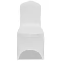 Housses élastiques de chaise Blanc 30 pcs