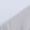 Nappes élastiques de table avec jupon 2 pcs 120x60,5x74cm Blanc