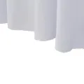 Nappes élastiques de table avec jupon 2 pcs 120x60,5x74cm Blanc