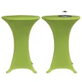 Housse de table extensible 2 pcs 60 cm Verte