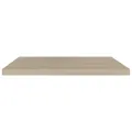 Étagères murales flottantes 2 pcs Chêne 80x23,5x3,8 cm MDF