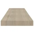 Étagères murales flottantes 2 pcs Chêne 80x23,5x3,8 cm MDF