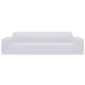 Housse extensible de canapé 4 places Blanc Jersey de polyester