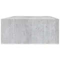 Étagères à tiroir murales 2 pcs Gris béton 40x23,5x10 cm MDF