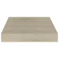 Étagère flottante murale chêne 23x23,5x3,8 cm MDF