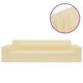 Housse extensible de canapé 4 places Crème Jersey de polyester