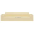Housse extensible de canapé 4 places Crème Jersey de polyester