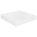 Étagère murale flottante 2 pcs Blanc brillant 23x23,5x3,8cm MDF