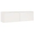 Armoires murales 2 pcs Blanc 60x30x35 cm Bois de pin massif