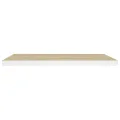 Étagères flottantes 2 pcs chêne et blanc 80x23,5x3,8 cm MDF