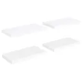 Étagères murales flottantes 4 pcs Blanc 50x23x3,8 cm MDF