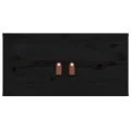 Armoires murales 2 pcs Noir 60x30x30 cm Bois de pin massif